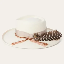 Kings Row Shantung Straw Fedora-Stetson Outlet
