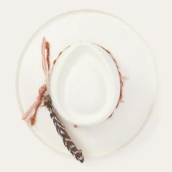 Kings Row Shantung Straw Fedora-Stetson Outlet