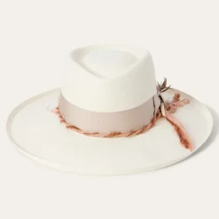 Kings Row Shantung Straw Fedora-Stetson New