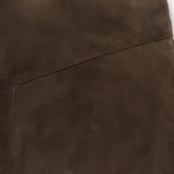 Lamb Suede Skirt with Nailheads-Stetson Discount