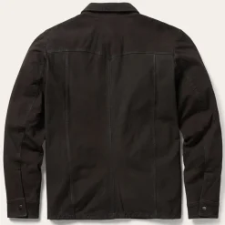 Leather Western Shirt Jacket-Stetson Discount