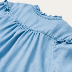 Lightweight Denim Peasant Blouse-Stetson Best