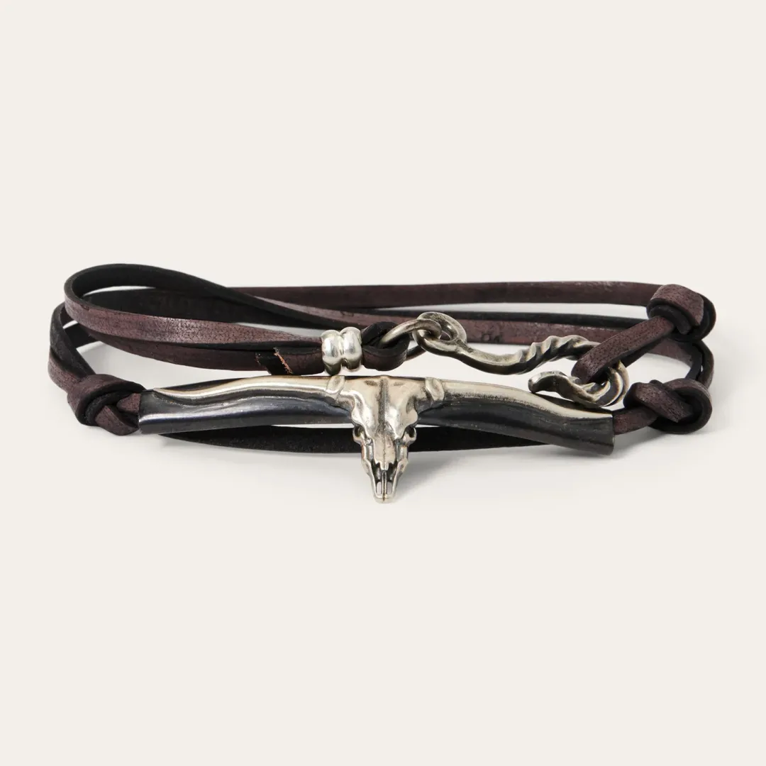 Longhorn Wrap Bracelet-Stetson Hot