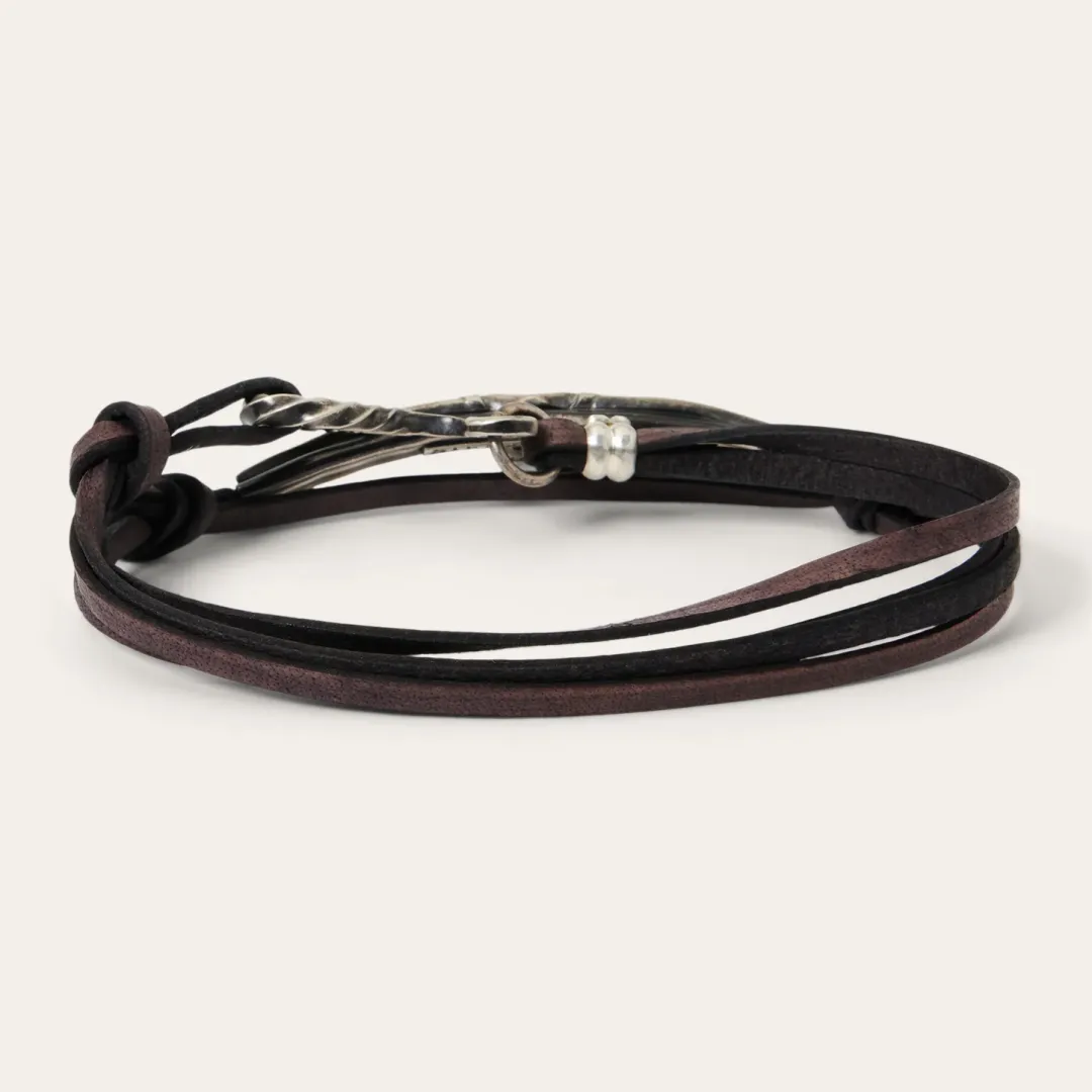Longhorn Wrap Bracelet-Stetson Hot