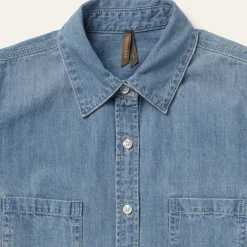 Long-Sleeved Denim Shirt-Stetson Clearance