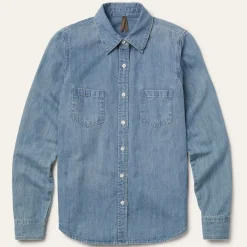 Long-Sleeved Denim Shirt-Stetson Online