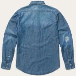 Medium Denim Shirt-Stetson Hot