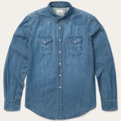 Medium Denim Shirt-Stetson Discount