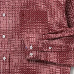 Micro Print Button-Front Shirt-Stetson Best