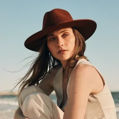 Midtown Wide Flat Brim Hat-Stetson Online