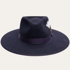 Midtown Wide Flat Brim Hat-Stetson Discount