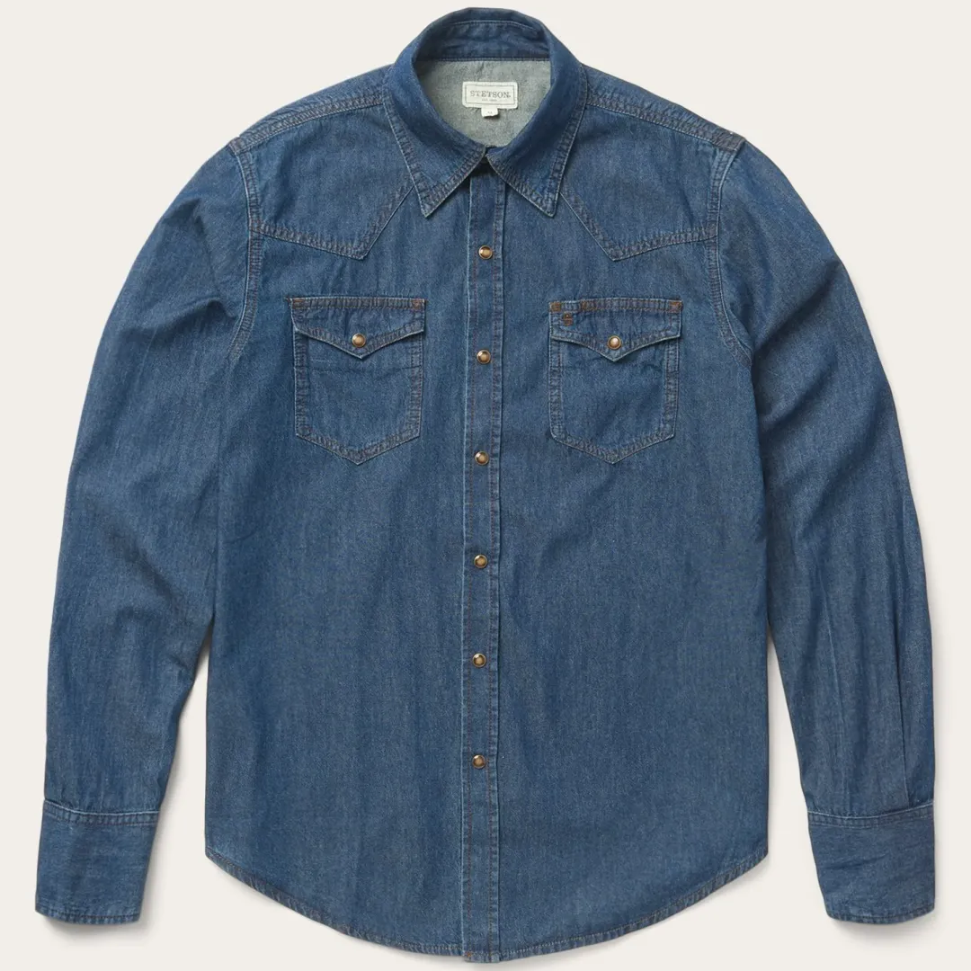 Modern Denim Western Shirt-Stetson Online