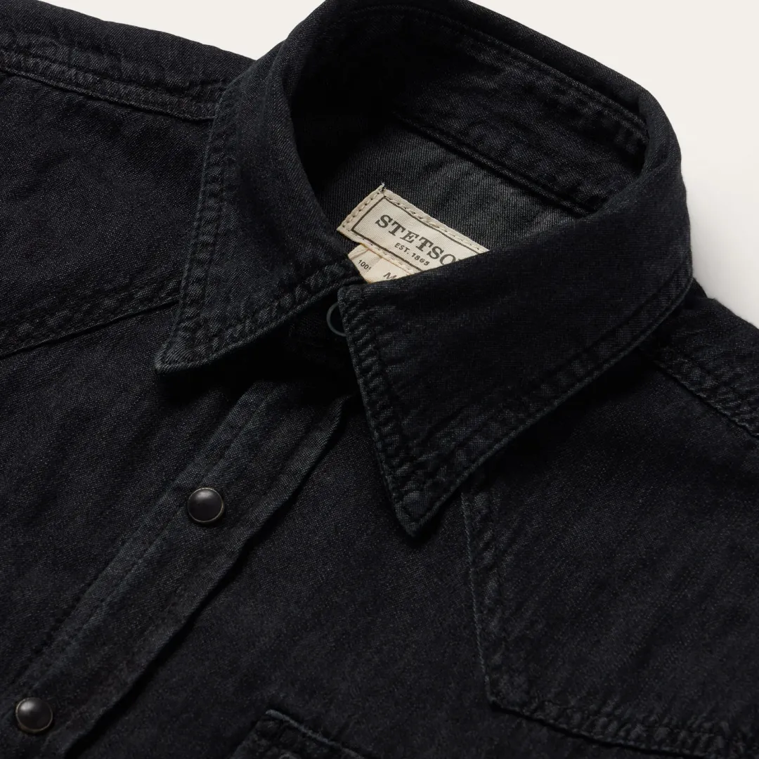 Modern Denim Western Shirt-Stetson Sale