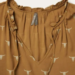 Mojave Longhorn Print Dress-Stetson Sale