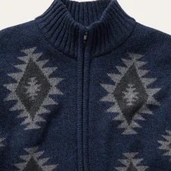 Navy Aztec Cardigan-Stetson Discount