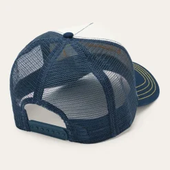 Navy Script Heritage Trucker Cap-Stetson Best