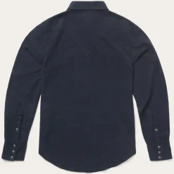 Navy Twill Shirt-Stetson Sale