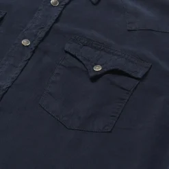 Navy Twill Shirt-Stetson Outlet