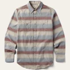 Ombre Stripe Twill Shirt-Stetson Hot