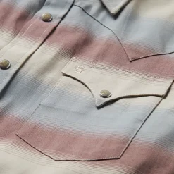 Ombre Stripe Twill Shirt-Stetson Hot