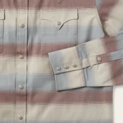 Ombre Stripe Twill Shirt-Stetson Hot