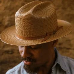 Open Road Straw Hat-Stetson Discount