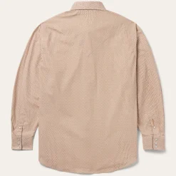 Diamond Print Western Shirt-Stetson Hot