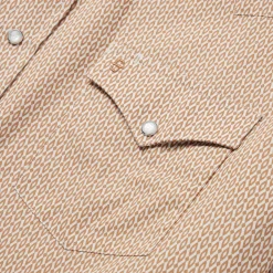 Diamond Print Western Shirt-Stetson Hot