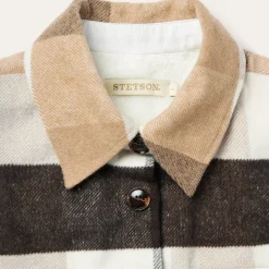 Oversize Plaid Shirt Jacket-Stetson Clearance
