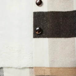 Oversize Plaid Shirt Jacket-Stetson Clearance