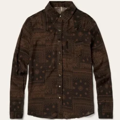 Patchwork Bandana Print Blouse-Stetson