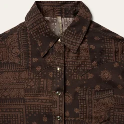 Patchwork Bandana Print Blouse-Stetson