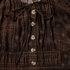 Patchwork Bandana Print Dress-Stetson Discount