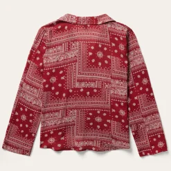 Bandana Patchwork Blouse-Stetson Outlet