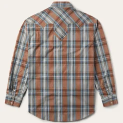Rustic Plaid Western Shirt-Stetson Sale