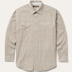 Sand Medallion Print Western Shirt-Stetson Online