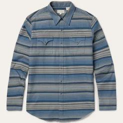 Serape Stripe Western Shirt-Stetson Discount