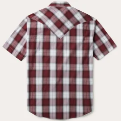 Shadow Plaid Short Sleeve Western Shirt-Stetson New