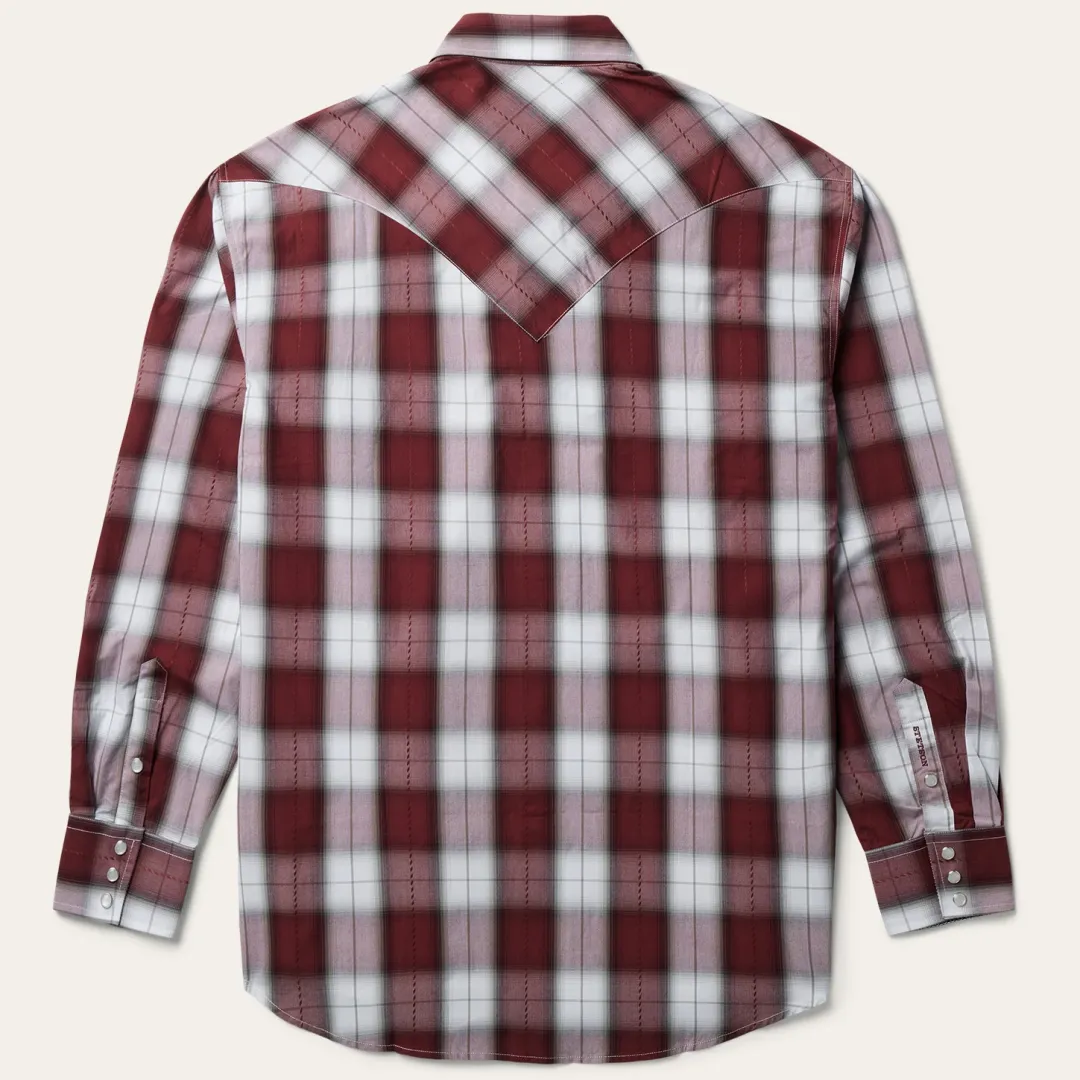 Shadow Plaid Western Shirt-Stetson Online
