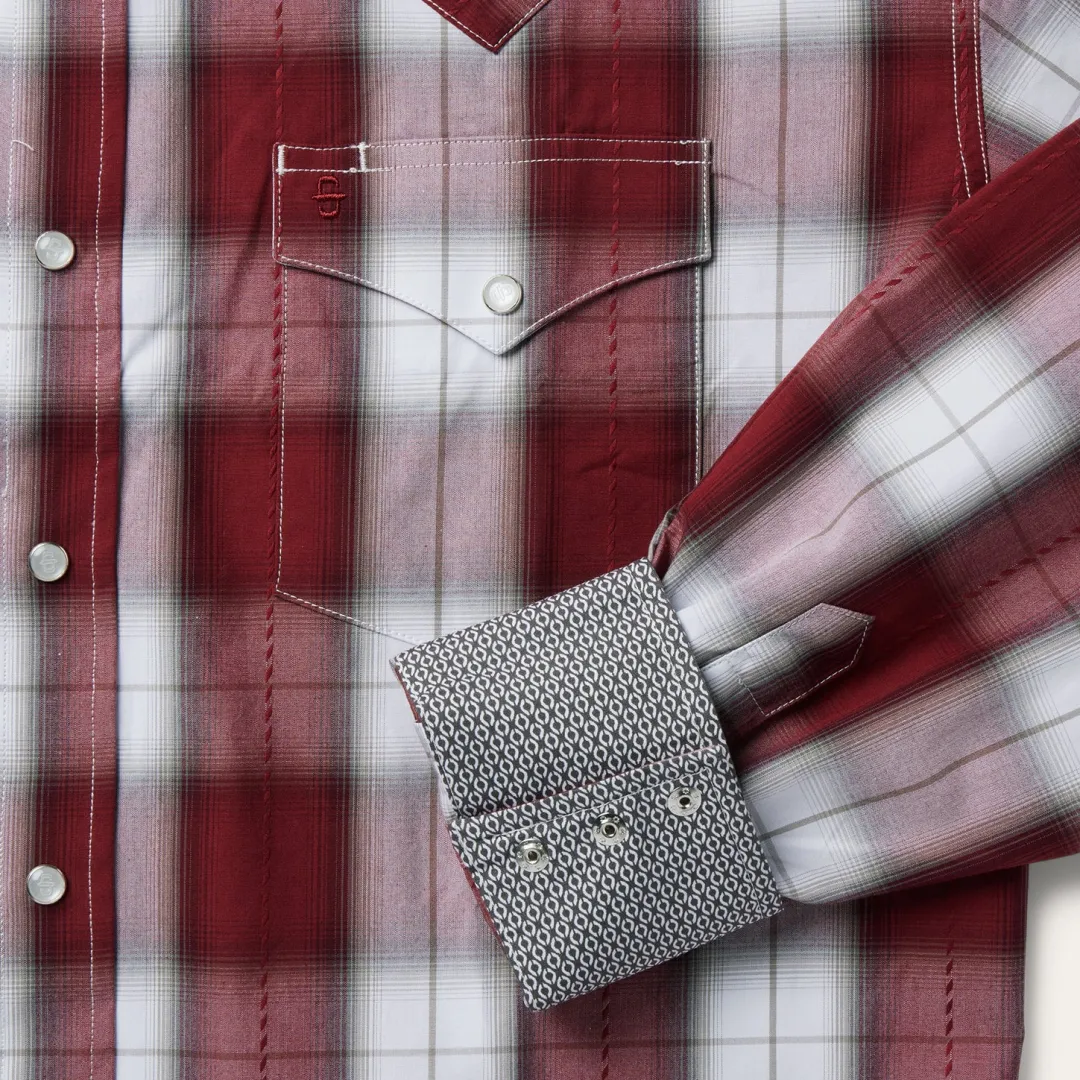 Shadow Plaid Western Shirt-Stetson Online