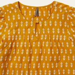 Short-Sleeved Aztec Blouse-Stetson Hot