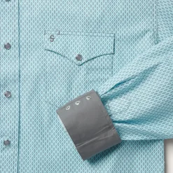 Silver Diamond Neat Print Western Shirt-Stetson Discount