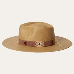 Sol Straw Fedora-Stetson Sale