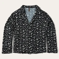Southwestern Ditzy Print Blouse-Stetson Clearance