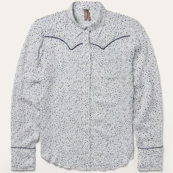 Stars Print Western Blouse-Stetson Discount