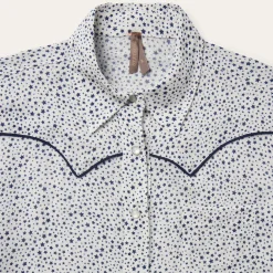 Stars Print Western Blouse-Stetson Discount