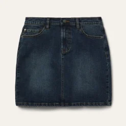 Stretch Denim 5-Pocket Skirt-Stetson Best