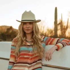 Sunset Serape Print Western Shirt-Stetson Sale