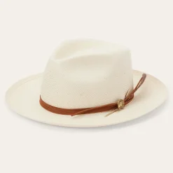 Tallahassee Shantung Straw Fedora-Stetson Best