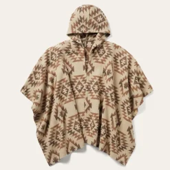 Tan Aztec Poncho-Stetson New
